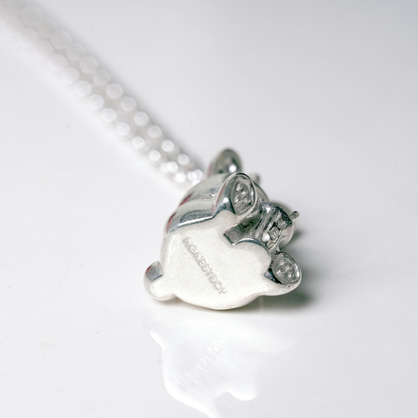 HONESTBOY Rabbit Silver Brass Necklace  詳細画像 Silver 3